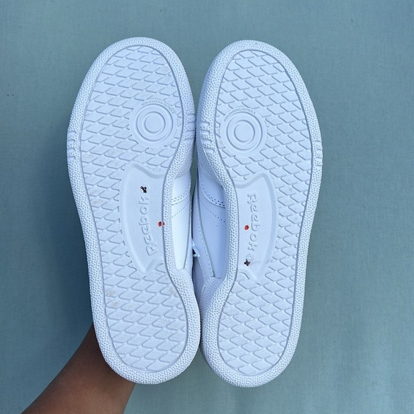 Reebok Club C 85 Crest White Burgundy Size 5 - Picture 7 of 8